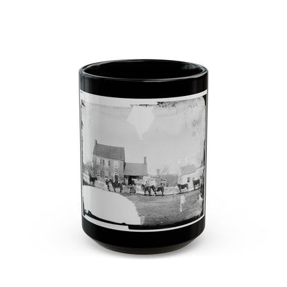 Gettysburg, Pa., Vicinity. G.J. White's House (U.S. Civil War) Black Coffee Mug-15oz-The Sticker Space