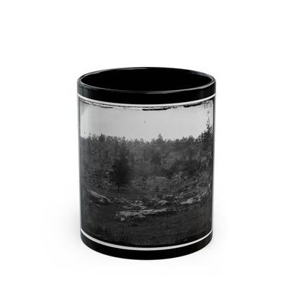 Gettysburg, Pa. View Of Little Round Top (U.S. Civil War) Black Coffee Mug-11oz-The Sticker Space