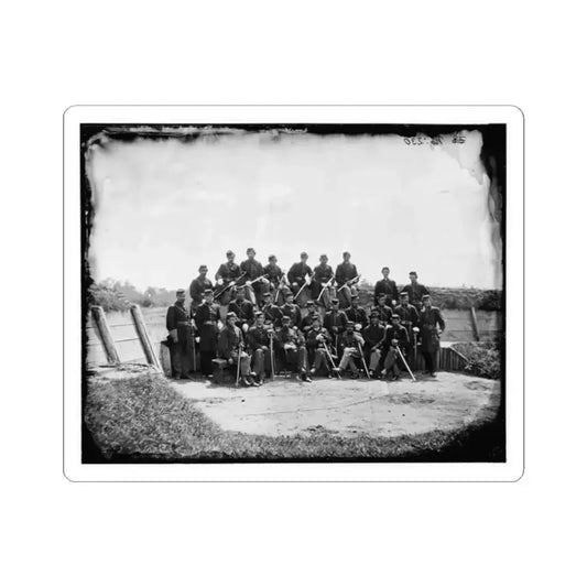 Gettysburg, Pennsylvania. Officers of 50Th Regiment Pennsylvania Infantry (U.S. Civil War) STICKER Vinyl Kiss-Cut Decal 2 Inch White - The Sticker Space