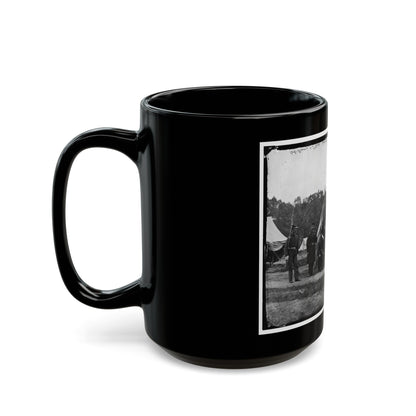 Gettysburg, Pennsylvania. Field And Staff Officers, 69th Pennsylvania (U.S. Civil War) Black Coffee Mug-The Sticker Space