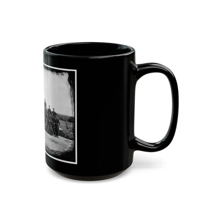 Gettysburg, Pennsylvania. Officers Of 50th Regiment Pennsylvania Infantry (U.S. Civil War) Black Coffee Mug-The Sticker Space