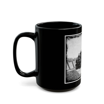 Gettysburg, Pennsylvania. Officers Of 50th Regiment Pennsylvania Infantry (U.S. Civil War) Black Coffee Mug-The Sticker Space