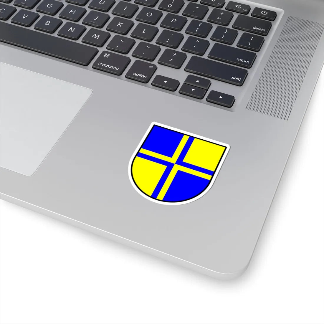 Gevierendeeld kruis (Switzerland) (Coat of Arms) STICKER Vinyl Kiss-Cut Decal - The Sticker Space