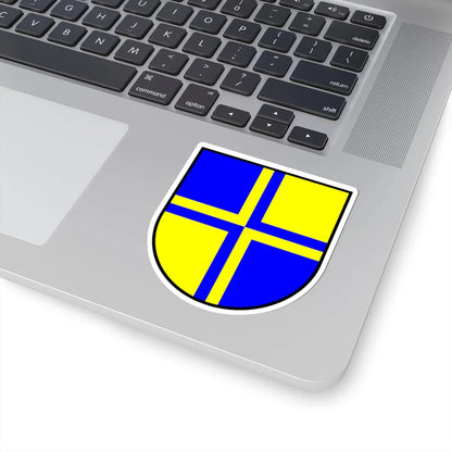 Gevierendeeld kruis (Switzerland) (Coat of Arms) STICKER Vinyl Kiss-Cut Decal - The Sticker Space
