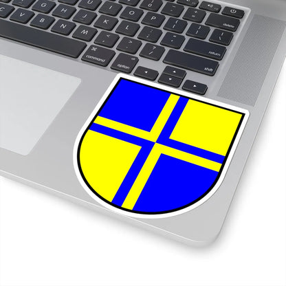 Gevierendeeld kruis (Switzerland) (Coat of Arms) STICKER Vinyl Kiss-Cut Decal - The Sticker Space