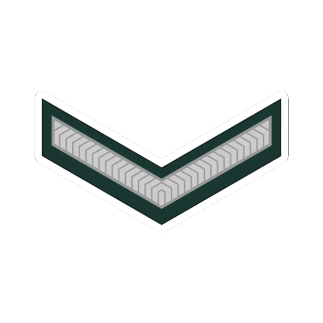 Ghana Army OR 3 (Ghana) (Military Rank) STICKER Vinyl Kiss-Cut Decal 2 Inch White - The Sticker Space