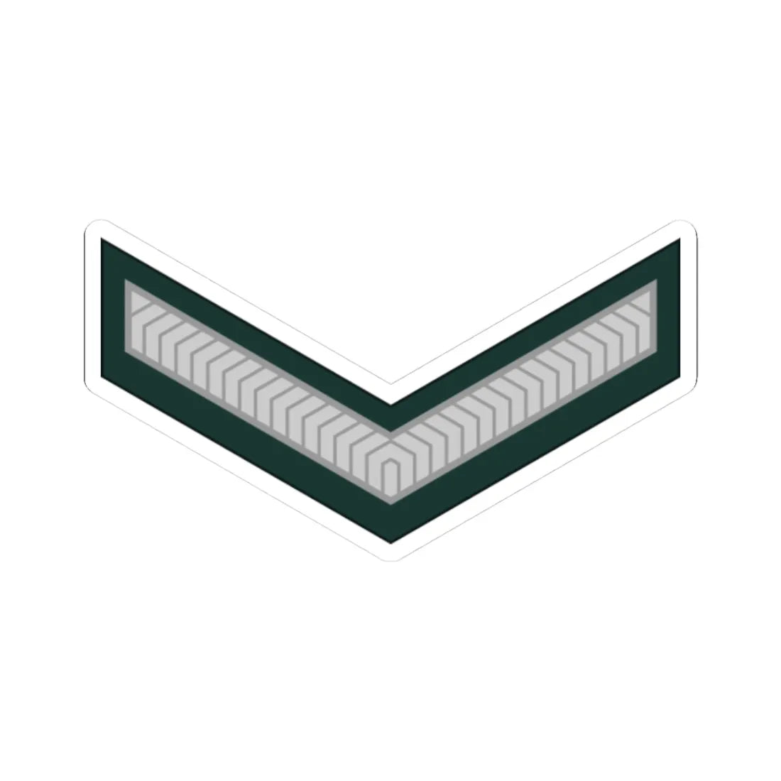 Ghana Army OR 3 (Ghana) (Military Rank) STICKER Vinyl Kiss-Cut Decal 3 Inch White - The Sticker Space