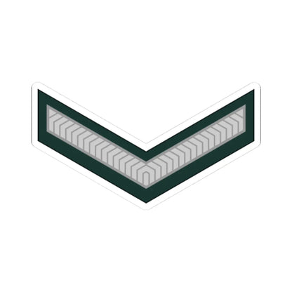 Ghana Army OR 3 (Ghana) (Military Rank) STICKER Vinyl Kiss-Cut Decal 3 Inch White - The Sticker Space