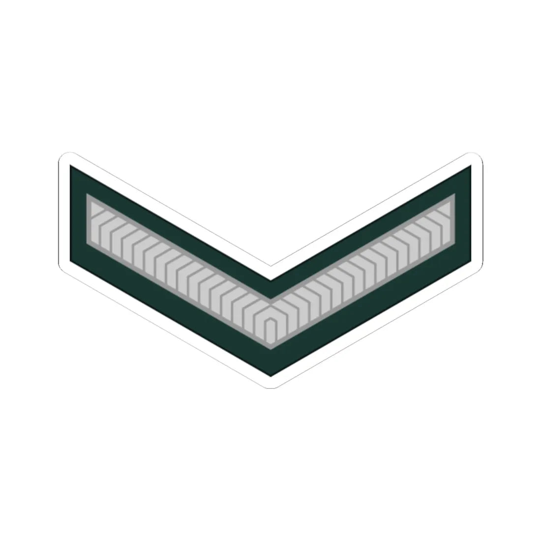Ghana Army OR 3 (Ghana) (Military Rank) STICKER Vinyl Kiss-Cut Decal 6 Inch White - The Sticker Space