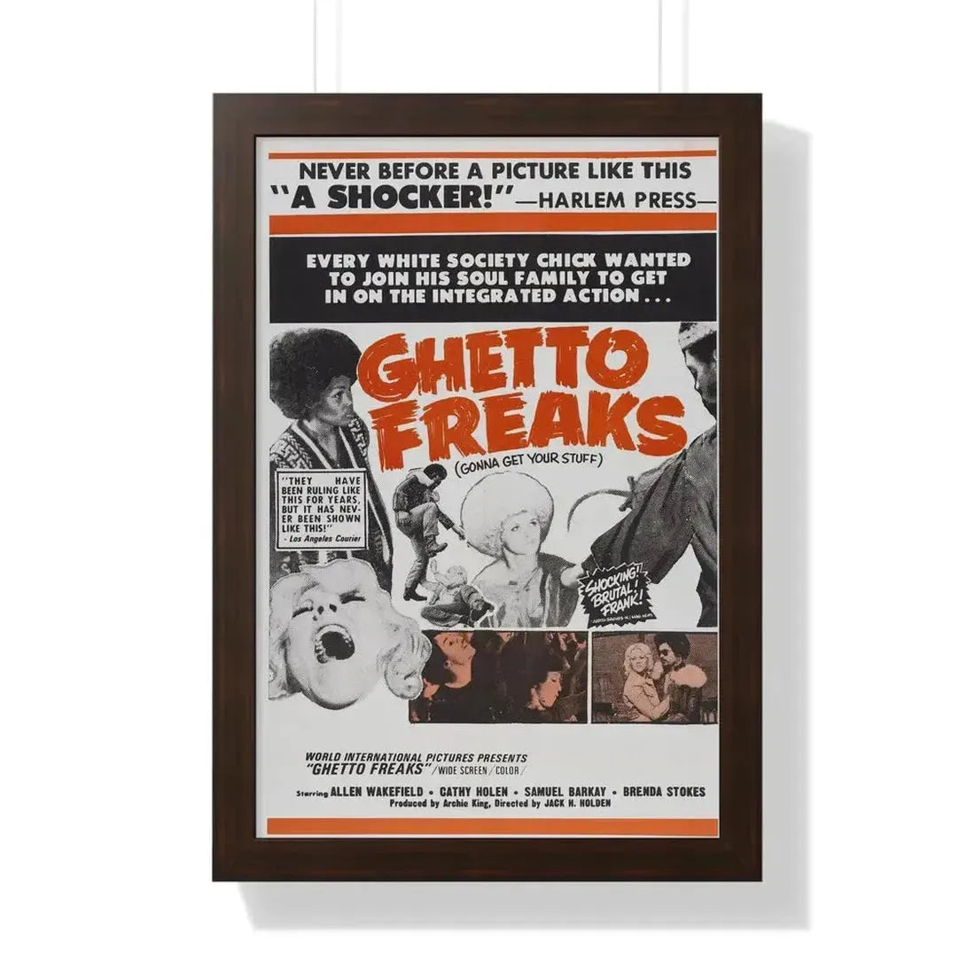 GHETTO FREAKS 1970 - Framed Movie Poster - The Sticker Space
