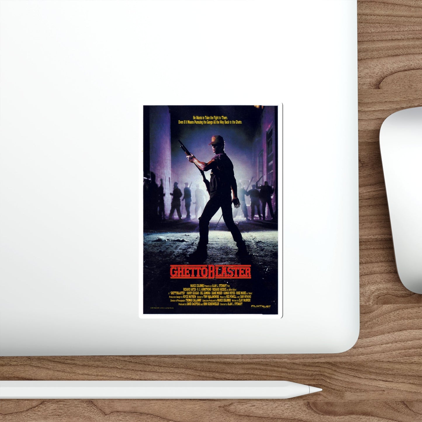 GHETTOBLASTER 1989 Movie Poster STICKER Vinyl Die-Cut Decal-The Sticker Space