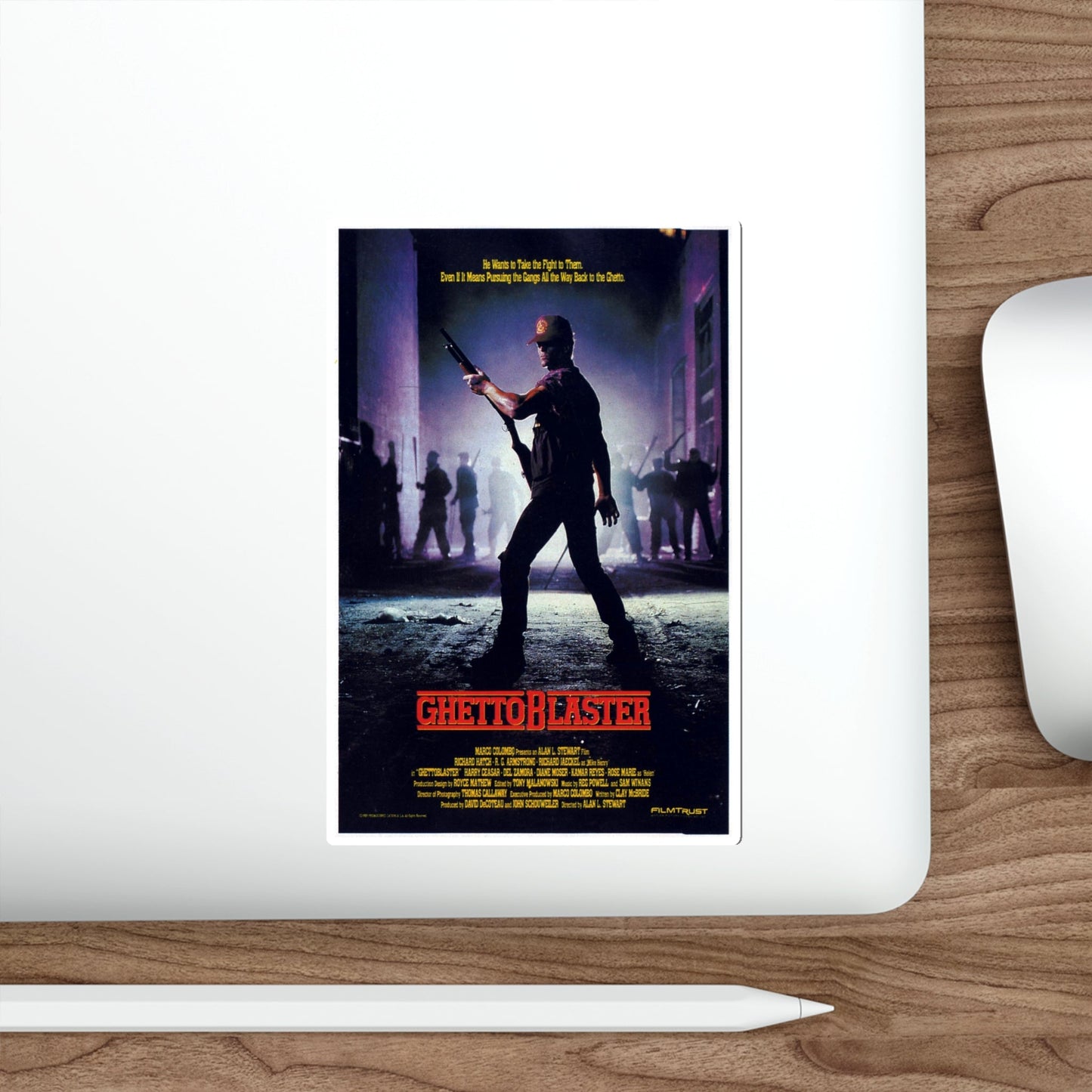 GHETTOBLASTER 1989 Movie Poster STICKER Vinyl Die-Cut Decal-The Sticker Space