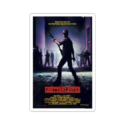 GHETTOBLASTER 1989 Movie Poster - STICKER Vinyl Kiss-Cut Decal 6 Inch White - The Sticker Space
