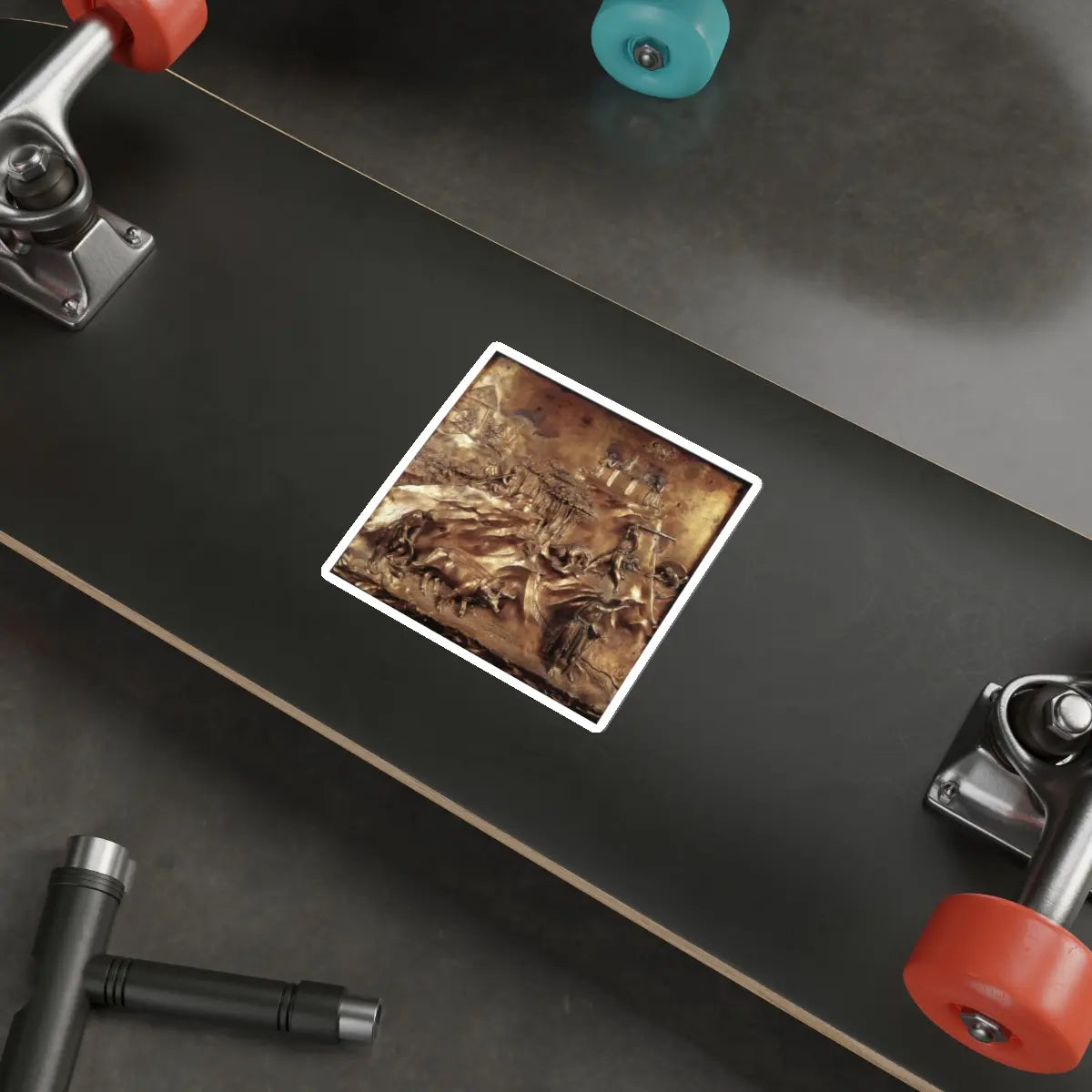 SKU:21243937341191992340 Sticker types:White Shape:Die-Cut Sizes:4" × 4"