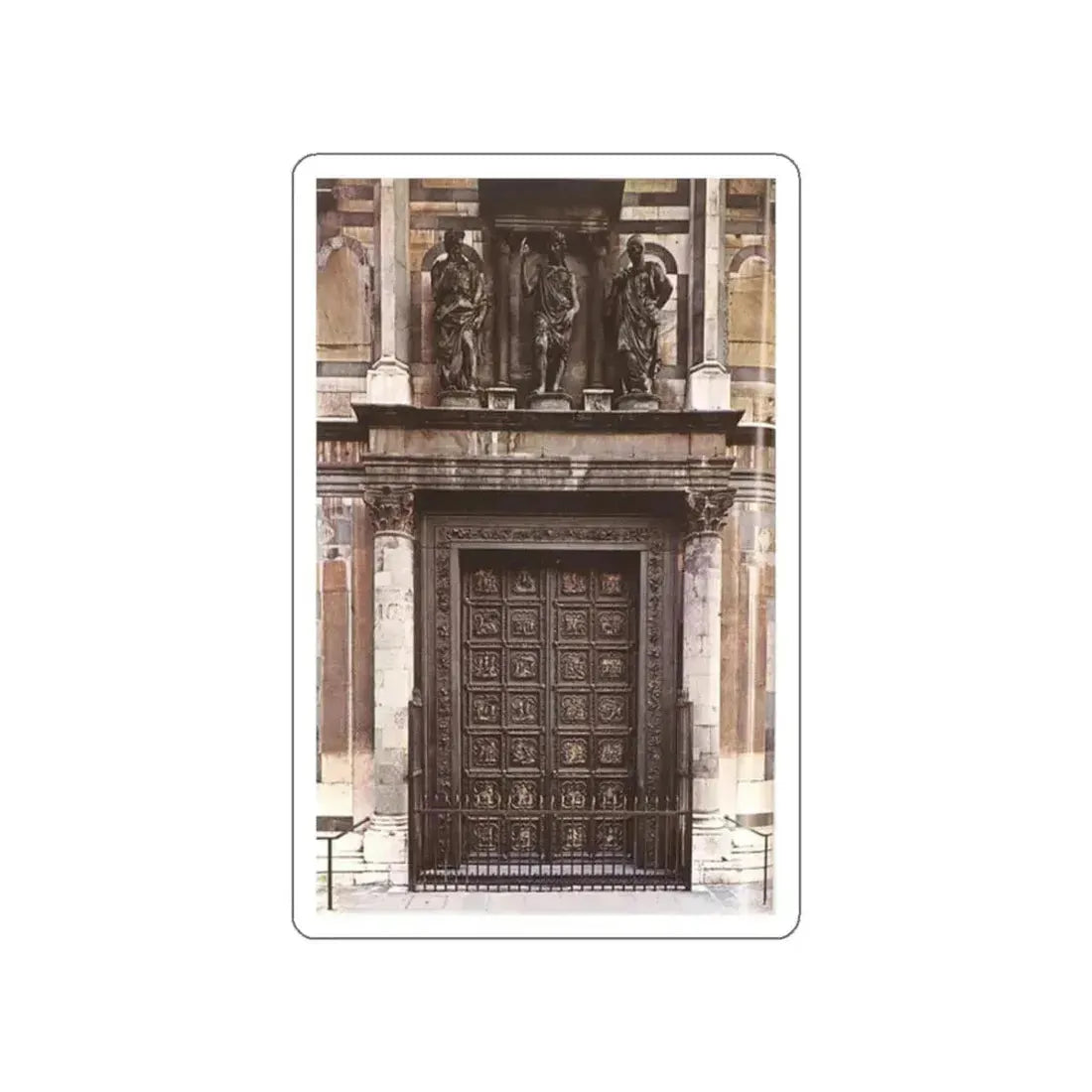 GHIBERTI, Lorenzo - North Doors (Artwork) STICKER Vinyl Die-Cut Decal White Die-Cut 2 Inch - The Sticker Space