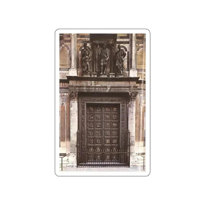 GHIBERTI, Lorenzo - North Doors (Artwork) STICKER Vinyl Die-Cut Decal White Die-Cut 2 Inch - The Sticker Space