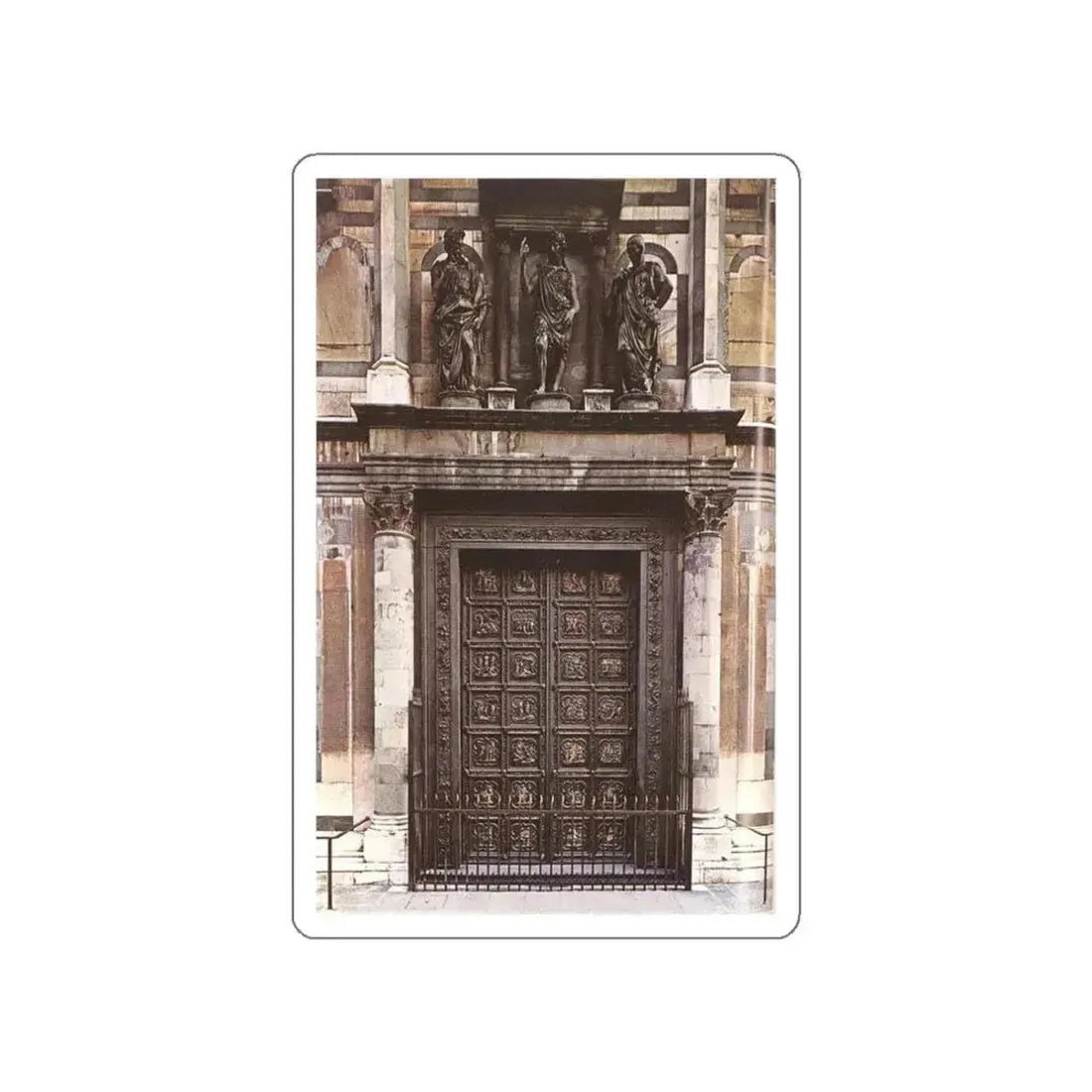 GHIBERTI, Lorenzo - North Doors (Artwork) STICKER Vinyl Die-Cut Decal White Die-Cut 3 Inch - The Sticker Space
