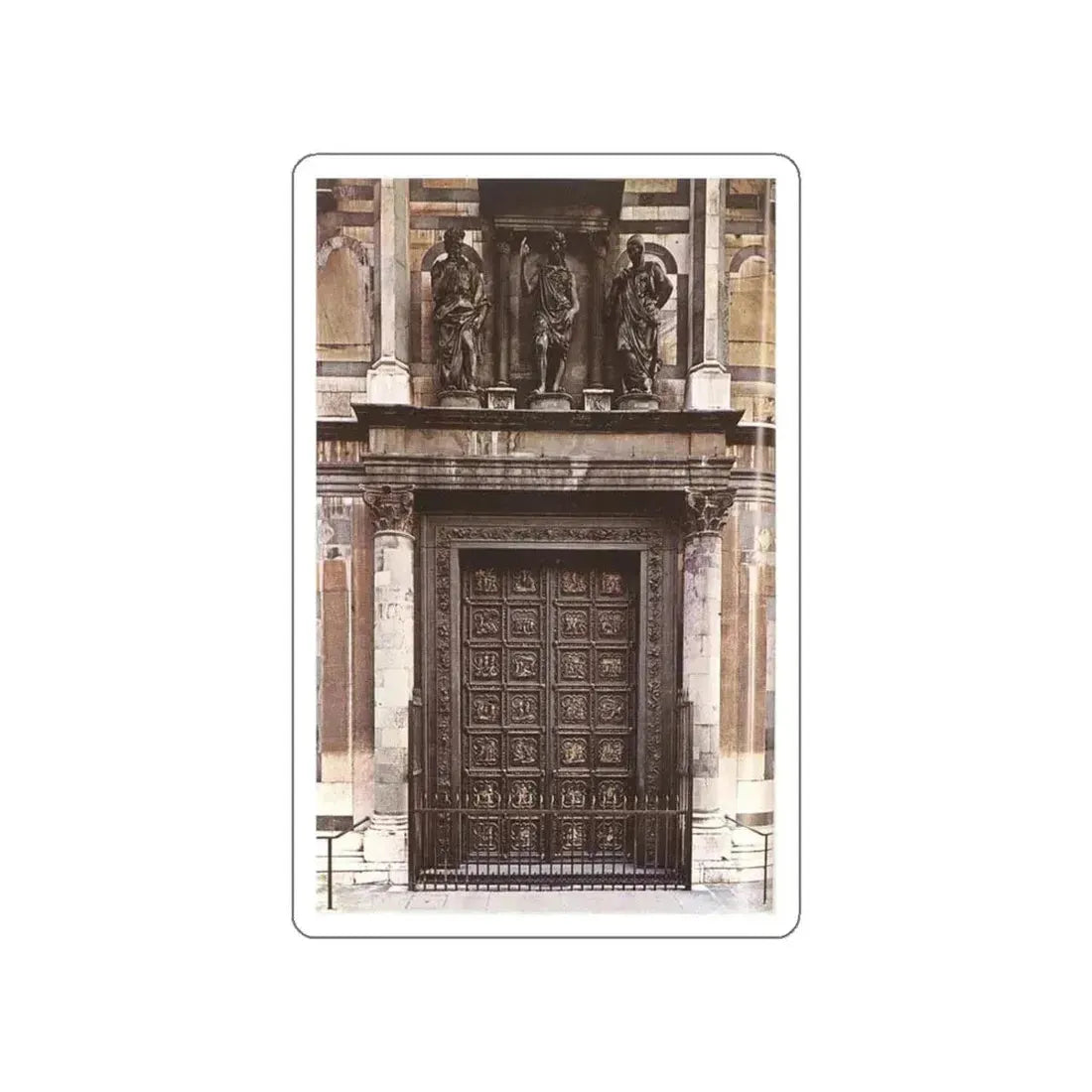 GHIBERTI, Lorenzo - North Doors (Artwork) STICKER Vinyl Die-Cut Decal White Die-Cut 5 Inch - The Sticker Space