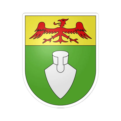 Ghirone-coat of arms (Switzerland) (Coat of Arms) STICKER Vinyl Kiss-Cut Decal 6 Inch White - The Sticker Space