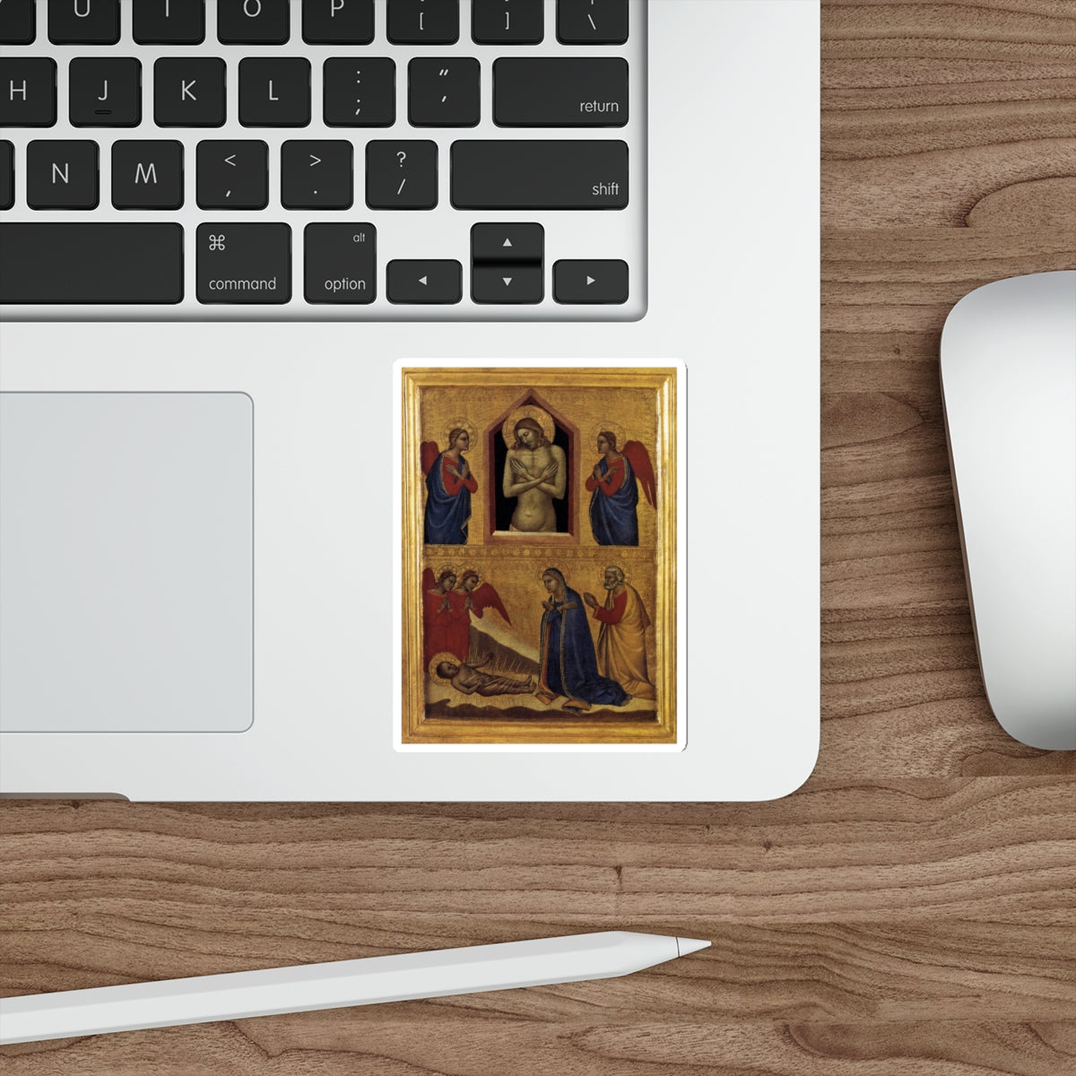 GHISSI, Francescuccio - The Dead Christ and the Adoration of the Infant Jesus (Artwork) STICKER Vinyl Die-Cut Decal-The Sticker Space