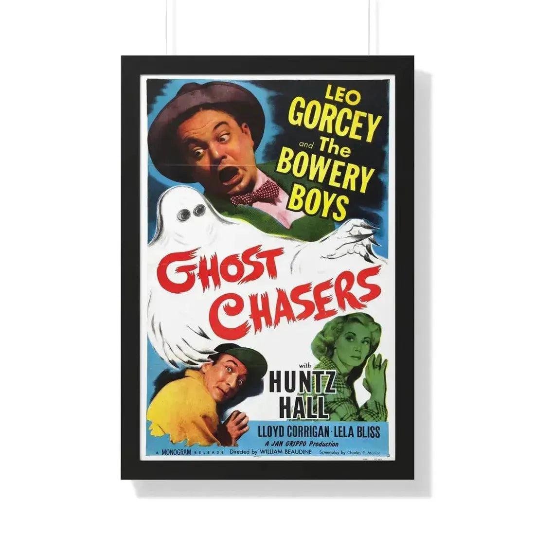 GHOST CHASERS 1951 - Framed Movie Poster 20" x 30" Black - The Sticker Space