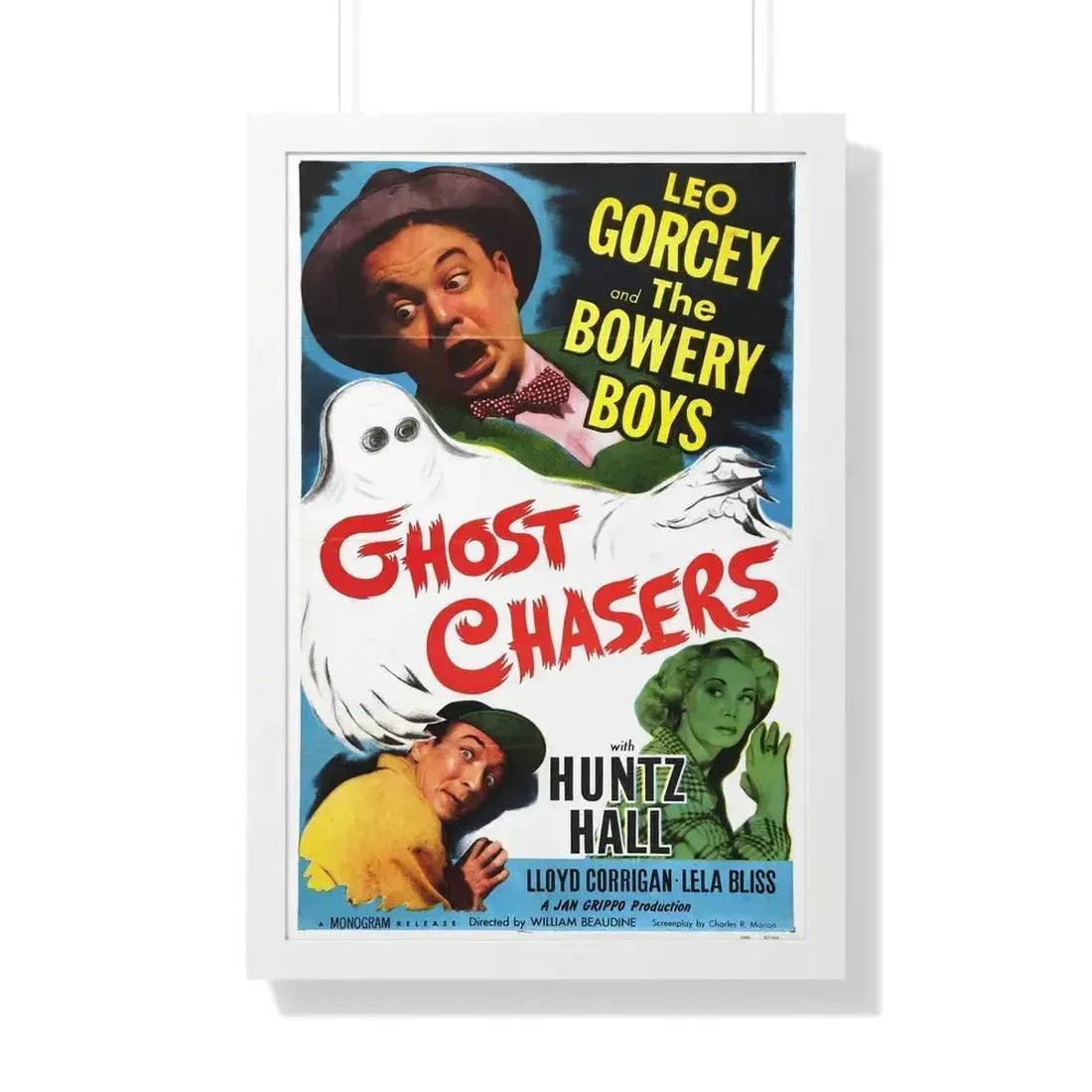 GHOST CHASERS 1951 - Framed Movie Poster 20" x 30" White - The Sticker Space