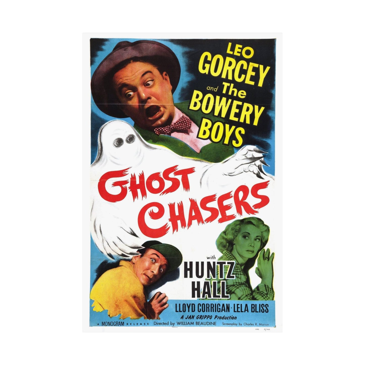 GHOST CHASERS 1951 - Paper Movie Poster-The Sticker Space