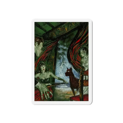 Ghost Dog, Saturday Home magazine interior illustration, July 1947 (Magazine Illustration) Refrigerator Magnet - The Sticker Space