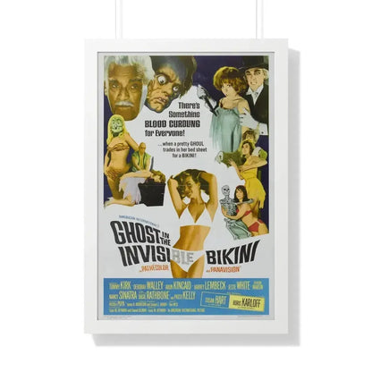 GHOST IN THE INVISIBLE BIKINI 1966 - Framed Movie Poster 20" x 30" White - The Sticker Space