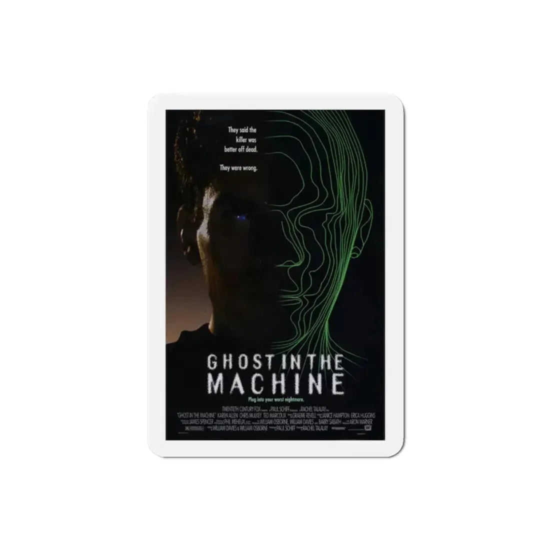 Ghost in the Machine 1993 Movie Poster Refrigerator Magnet 2 Inch - The Sticker Space