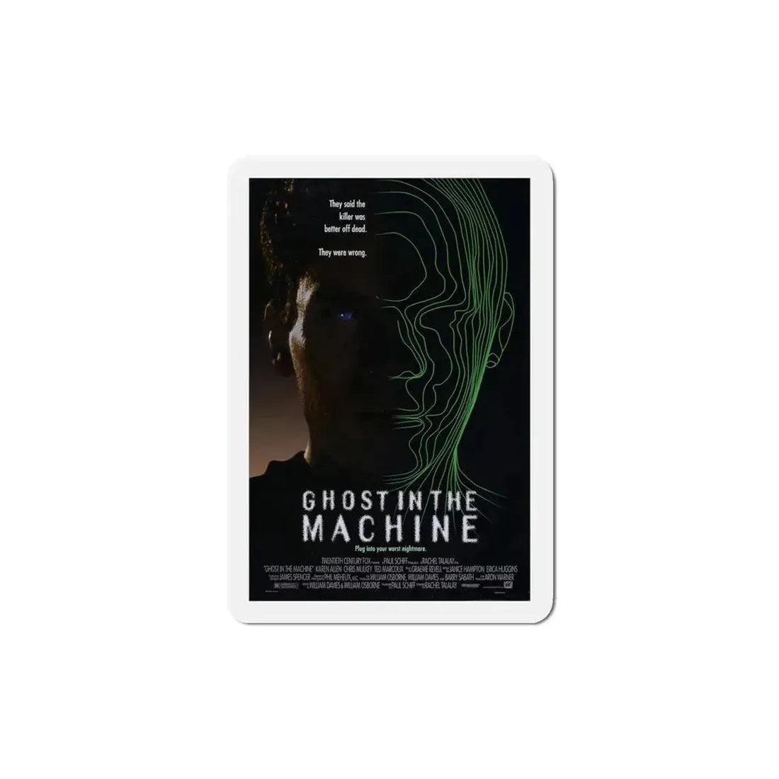 Ghost in the Machine 1993 Movie Poster Refrigerator Magnet 6 Inch - The Sticker Space