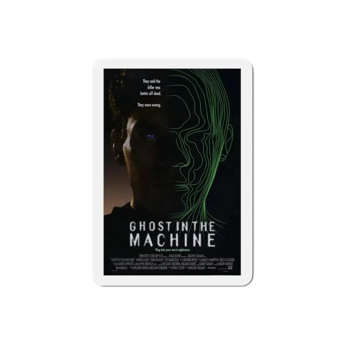 Ghost in the Machine 1993 Movie Poster Refrigerator Magnet - The Sticker Space