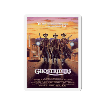 GHOST RIDERS 1987 Movie Poster - Die-Cut Magnet-3" x 3"-The Sticker Space