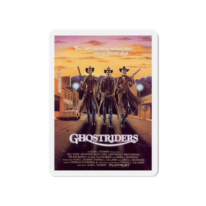 GHOST RIDERS 1987 Movie Poster - Die-Cut Magnet-5" x 5"-The Sticker Space