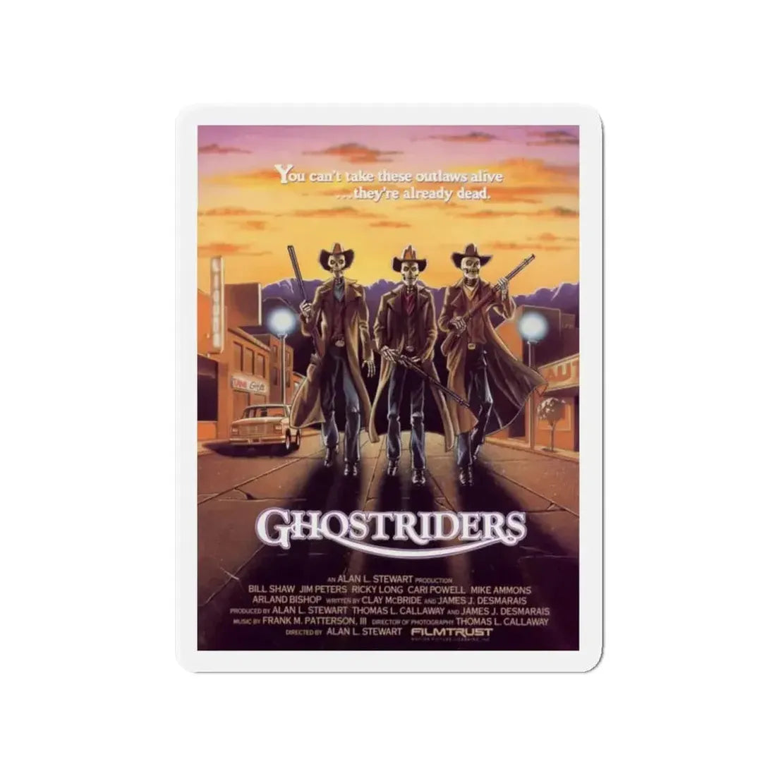 GHOST RIDERS 1987 Movie Poster - Refrigerator Magnet - The Sticker Space