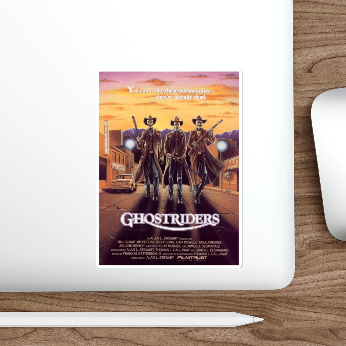 GHOST RIDERS 1987 Movie Poster STICKER Vinyl Die-Cut Decal-The Sticker Space