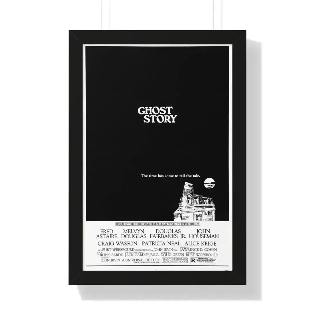 GHOST STORY 1981 - Framed Movie Poster 16″ x 24″ Black - The Sticker Space