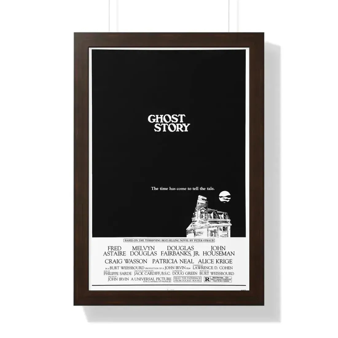 GHOST STORY 1981 - Framed Movie Poster 16″ x 24″ Walnut - The Sticker Space