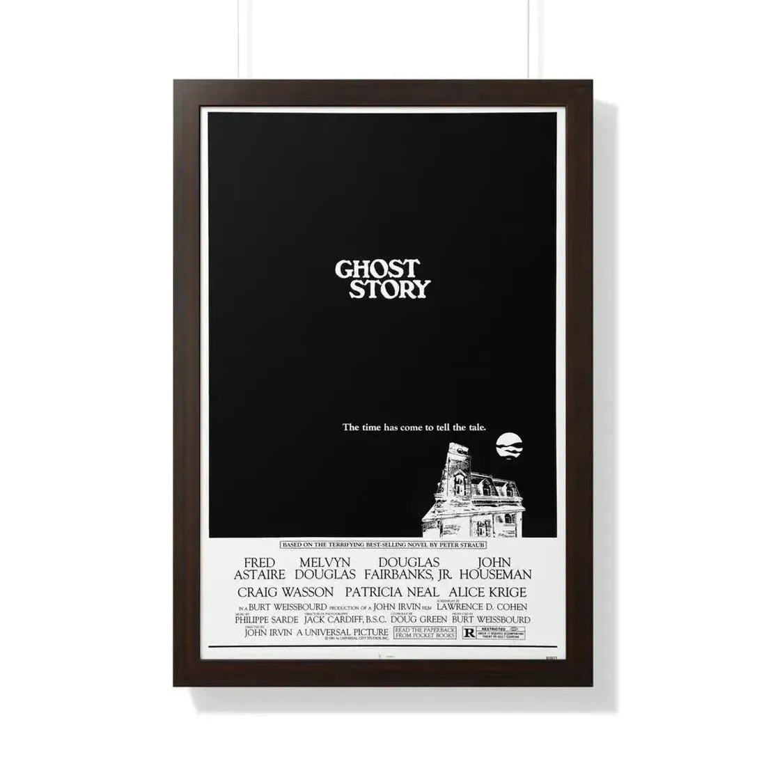 GHOST STORY 1981 - Framed Movie Poster 20" x 30" Walnut - The Sticker Space