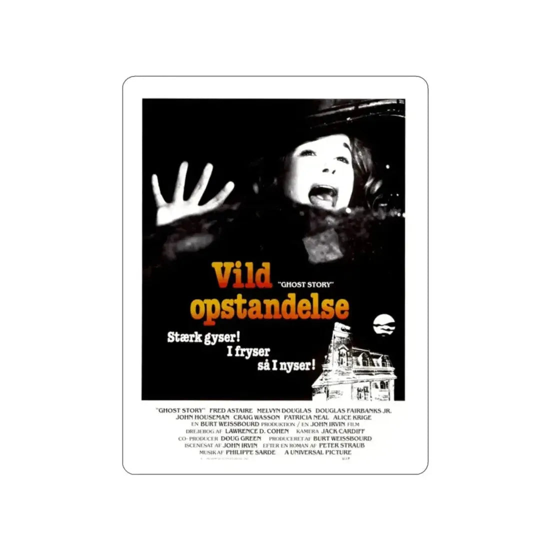 GHOST STORY (DANISH) 1981 Movie Poster STICKER Vinyl Die-Cut Decal - The Sticker Space