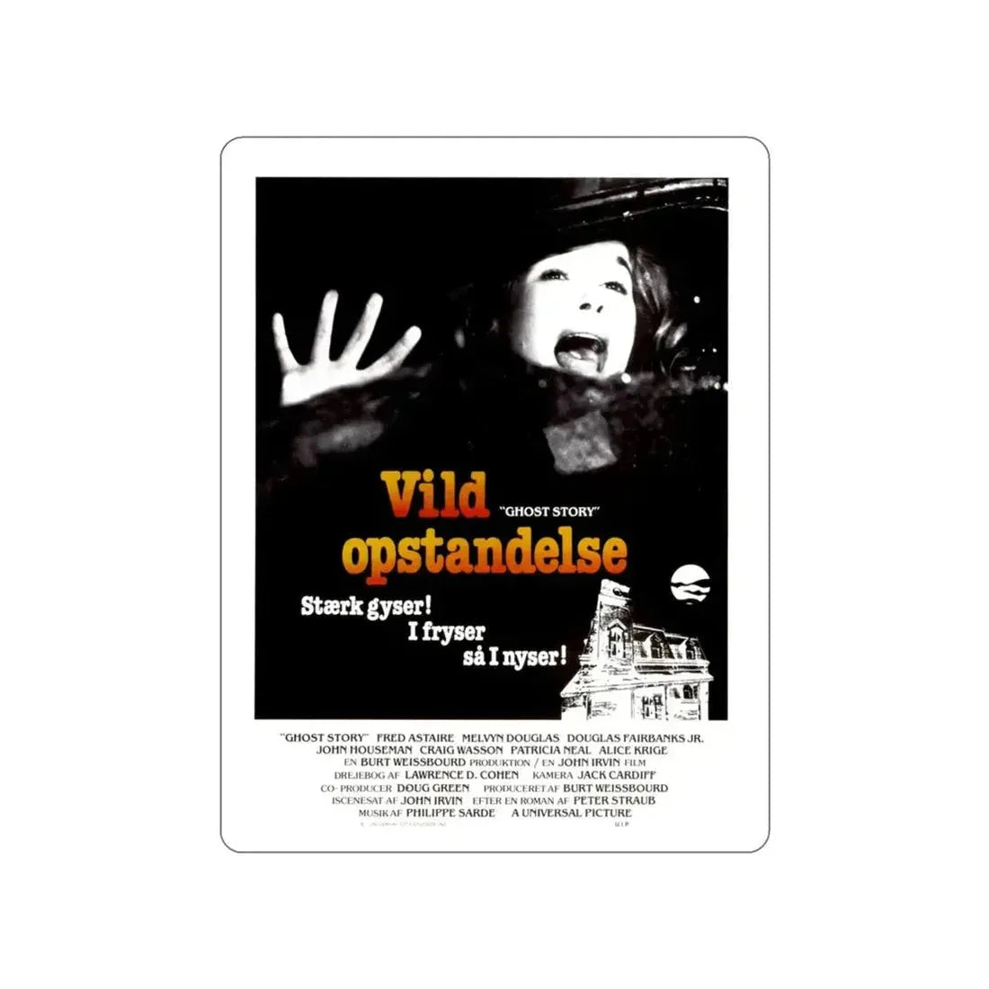GHOST STORY (DANISH) 1981 Movie Poster STICKER Vinyl Die-Cut Decal - The Sticker Space