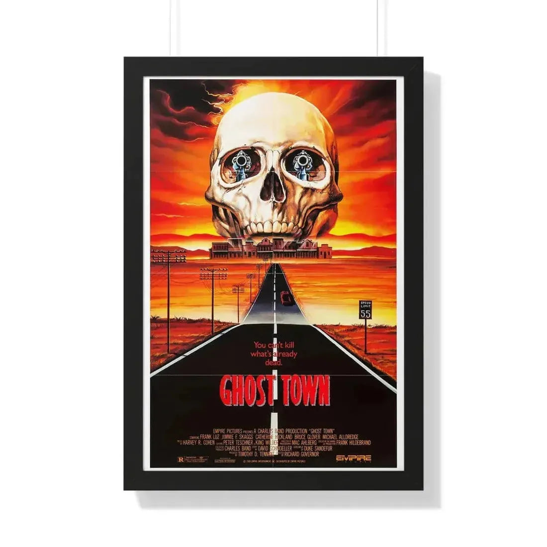 GHOST TOWN 1988 - Framed Movie Poster - The Sticker Space