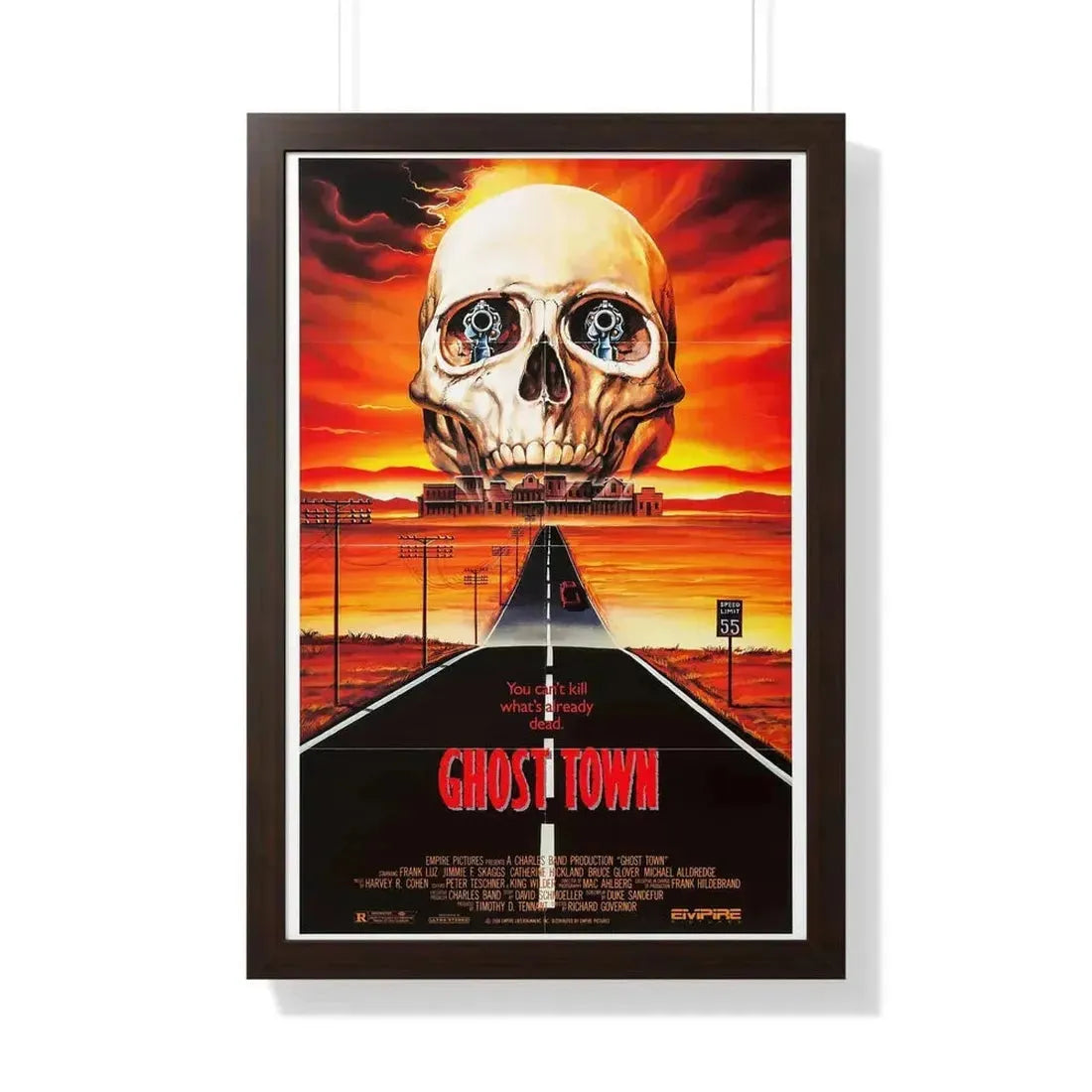 GHOST TOWN 1988 - Framed Movie Poster - The Sticker Space