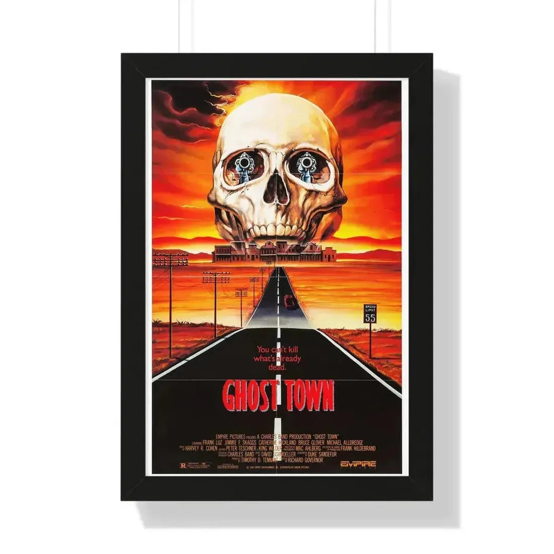 GHOST TOWN 1988 - Framed Movie Poster - The Sticker Space