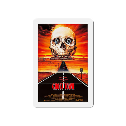 GHOST TOWN 1988 Movie Poster - Die-Cut Magnet-6 × 6"-The Sticker Space