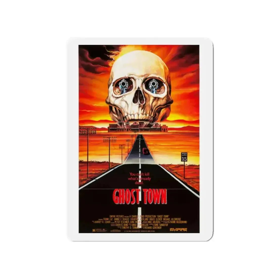 GHOST TOWN 1988 Movie Poster - Refrigerator Magnet - The Sticker Space