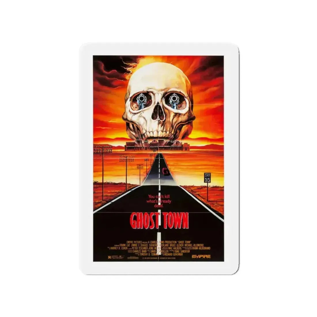 GHOST TOWN 1988 Movie Poster - Refrigerator Magnet - The Sticker Space