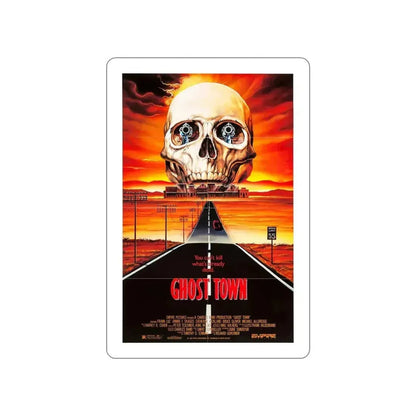 GHOST TOWN 1988 Movie Poster STICKER Vinyl Die-Cut Decal - The Sticker Space