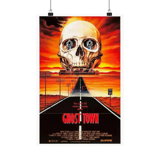 GHOST TOWN 1988 - Paper Movie Poster 12″ x 18″ Matte - The Sticker Space