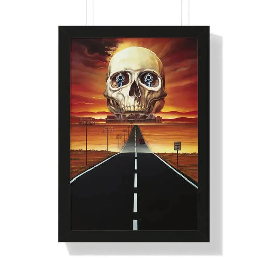 GHOST TOWN (TEASER) 1988 - Framed Movie Poster 16″ x 24″ Black - The Sticker Space